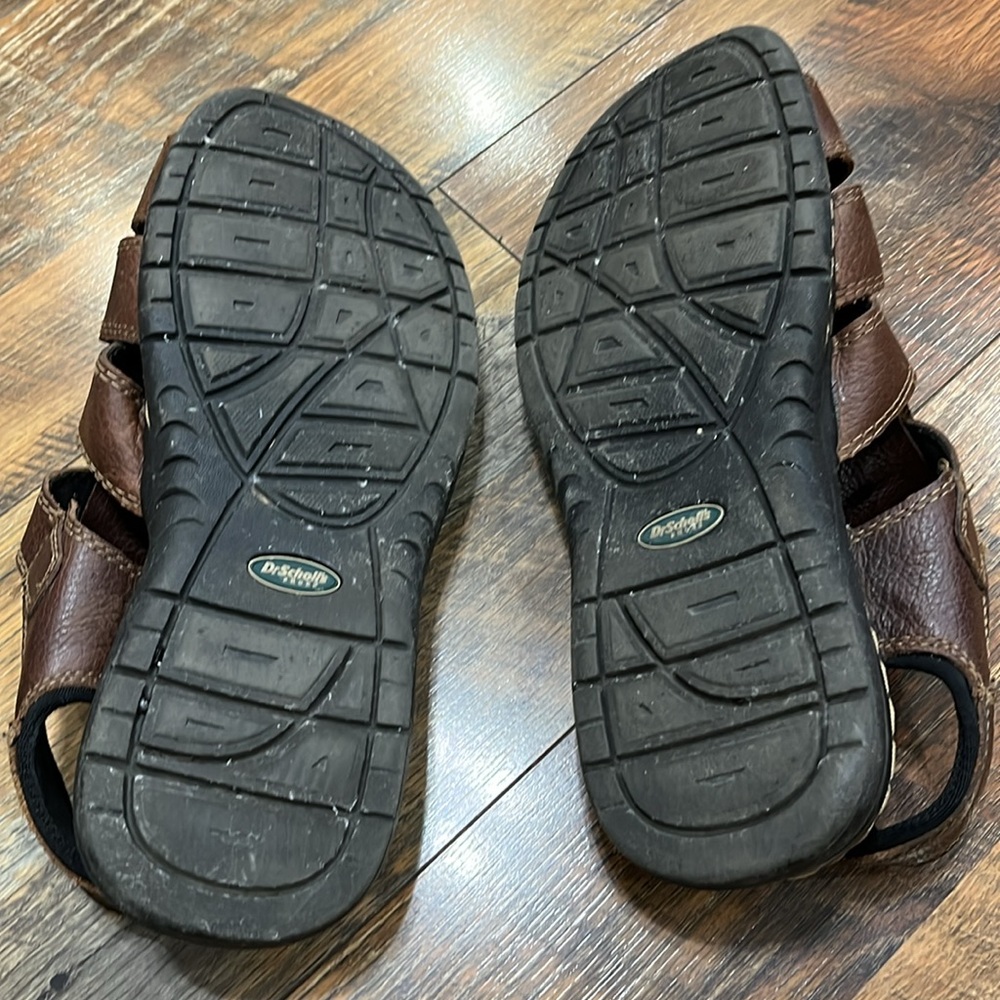Dr. Scholl's Dark Brown Men's Sandals - Picture 5 of 7